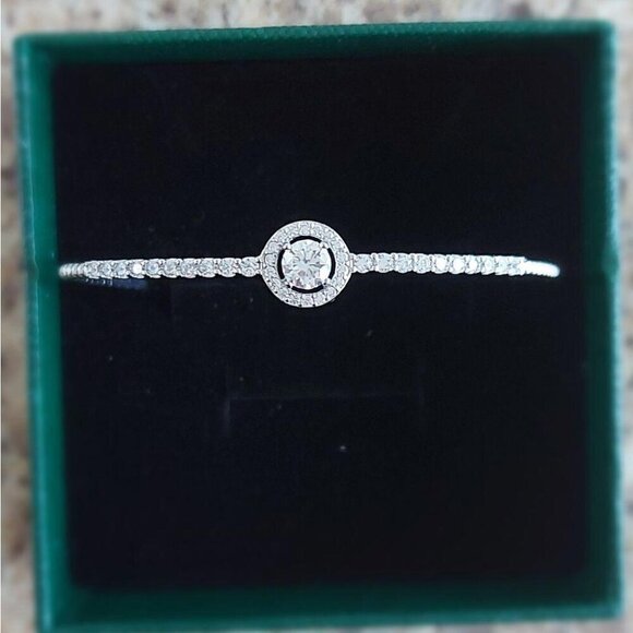0.5 Carat Moissanite Bracelet 925 Sterling Silver - Picture 1 of 9